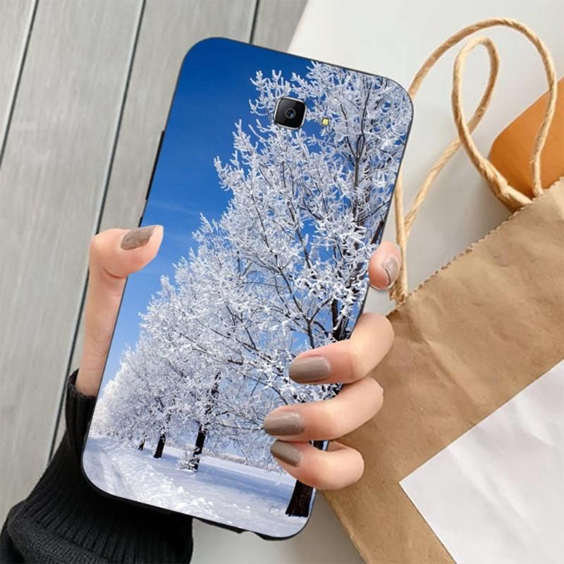 

Чехол для телефона «Зимний свет снега» для Samsung Note 9 10 20 Plus Pro Ultra J6 J5 J7 J8, мягкий черный чехол для телефона Samsung J5 Pro