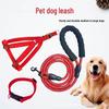 Reflective Adjustable Harness and Leash for Medium To Large Dogs - Outdoor Pet Supplies