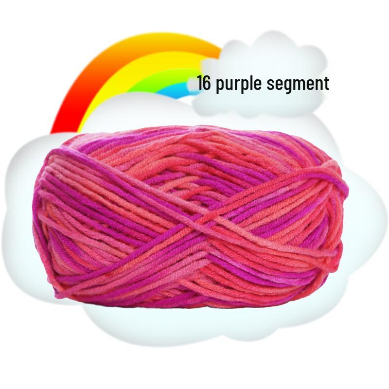 Gradient 5-Ply Medium Thick Baby Velvet Yarn for Crochet and Knitting