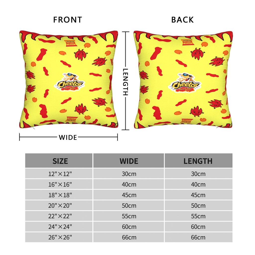 Cheetos Hot Snack Cartoon Chester Pillow Case Soft Pillow Cover Cute Funny Pillowcases For Sofa Couch Bed Living Room