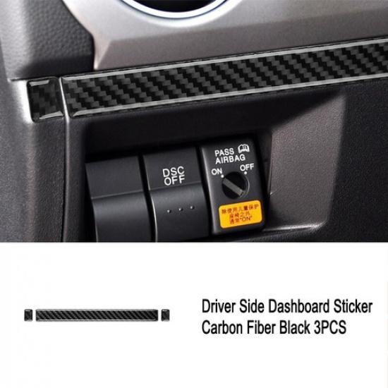 Bright Carbon Fiber Car Front Dashboard Panel Strip For Mazda MX-5 Miata 09-15