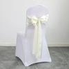 20pcs/set Satin Chair Sashes,17*275cm Silk Chair Ribbon Bows Chair Cover Chair Decoration For Wedding Banquet Party Event Hotel