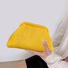 Knitted Cloud Clutch Summer Beach Purse Women Evening Handbag Solid Color Clutch for Party Date Weddings Friend Gatherings