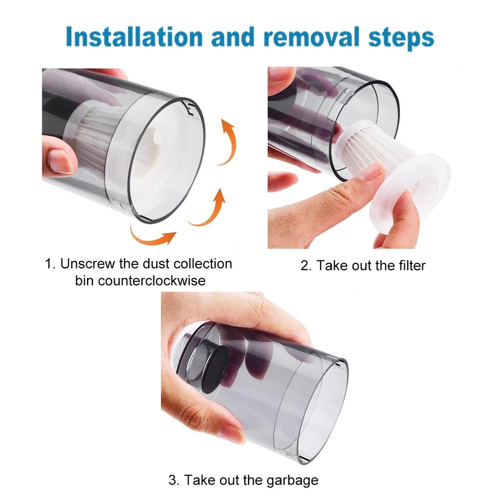Replaceable Filters for Car Vacuum Cleaner 235pcs Dust Environment