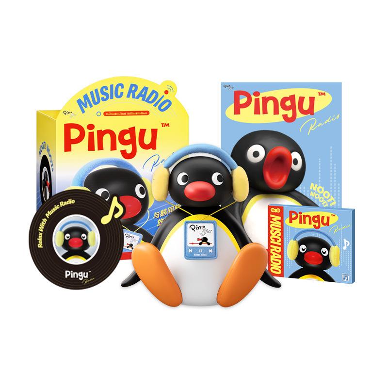 

Cartoon Pingu Cartoon Character Put On Headphones Can Shake One S Head Bluetooth Connection Cute Penguin Audio Peripheral Gifts