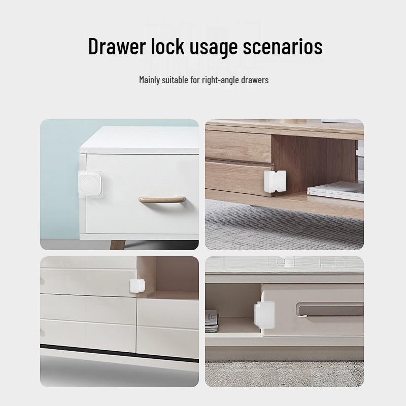 Child Safety Latch for Cabinets & Sliding Doors – No Drilling Required