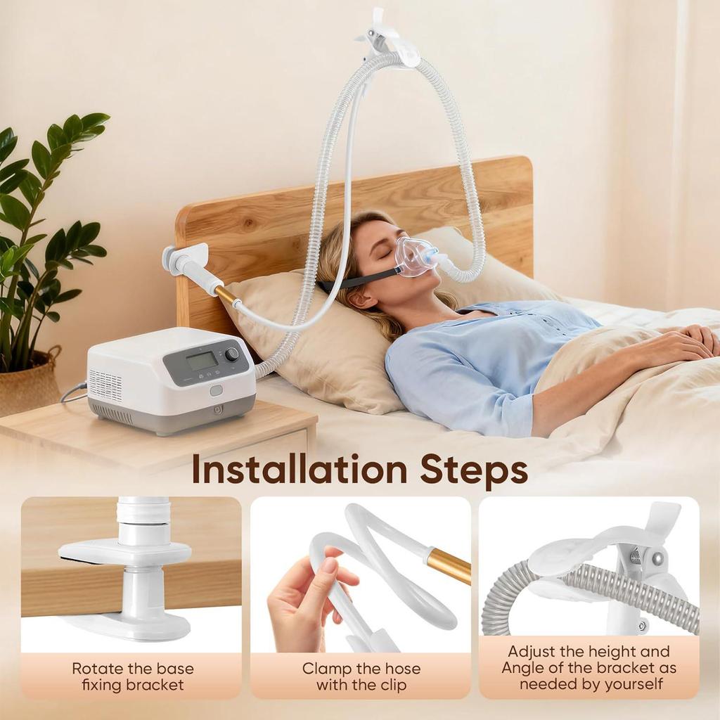 Supporto per Tubo Ventilatore CPAP per APAP, Nebulizzatore, Ossigeno e Dispositivi per Terapia Respiratoria