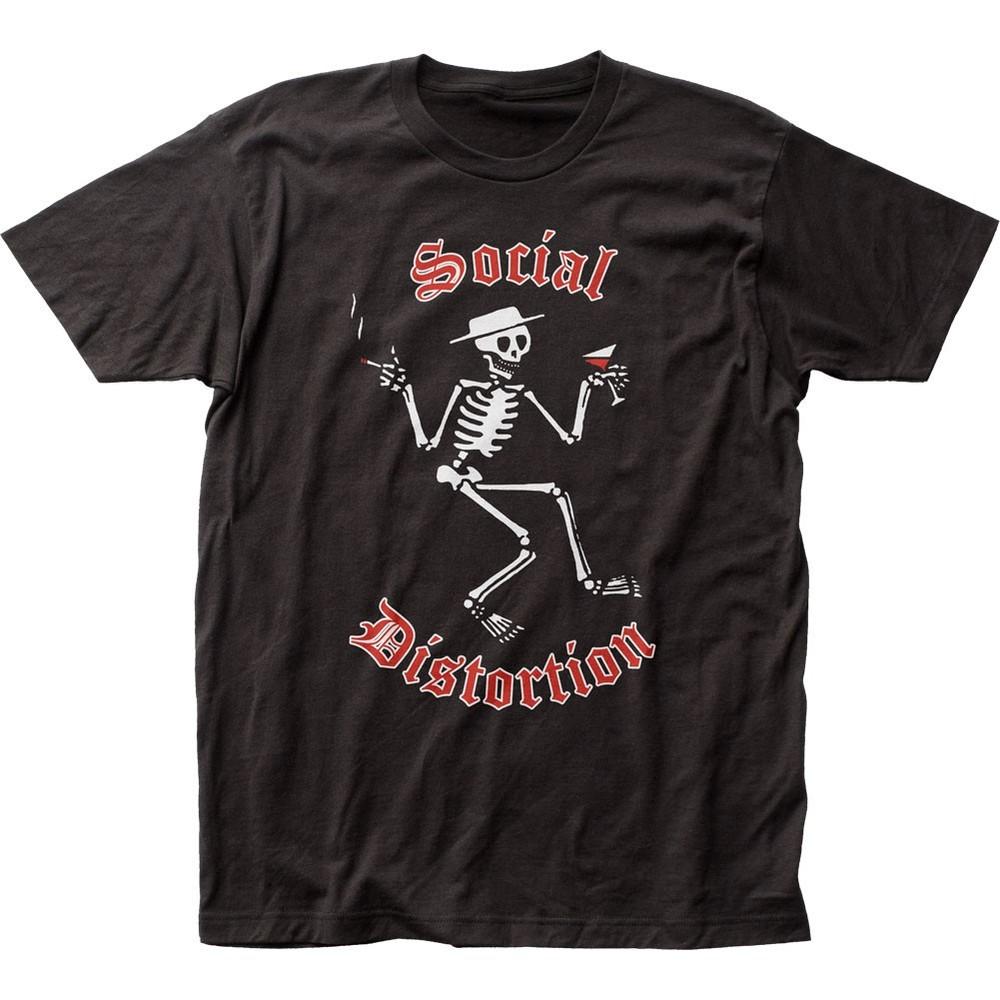 Social Distortion Skelly Logo Mens T Shirt Music Classic Concert Band Tee Black Unisex T-Shirt XL
