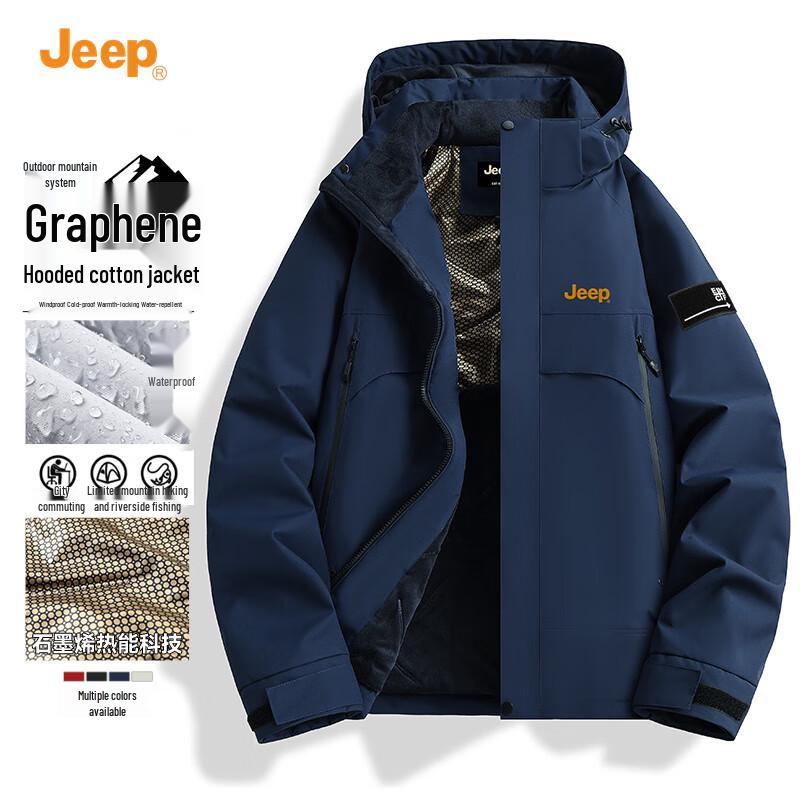 

JEEP Men s Hooded Thermal Winter Parka L