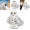 Adorable Wizard Snowy Owl Plush Toy Soft Stuffed Doll For Kids Christmas Gift
