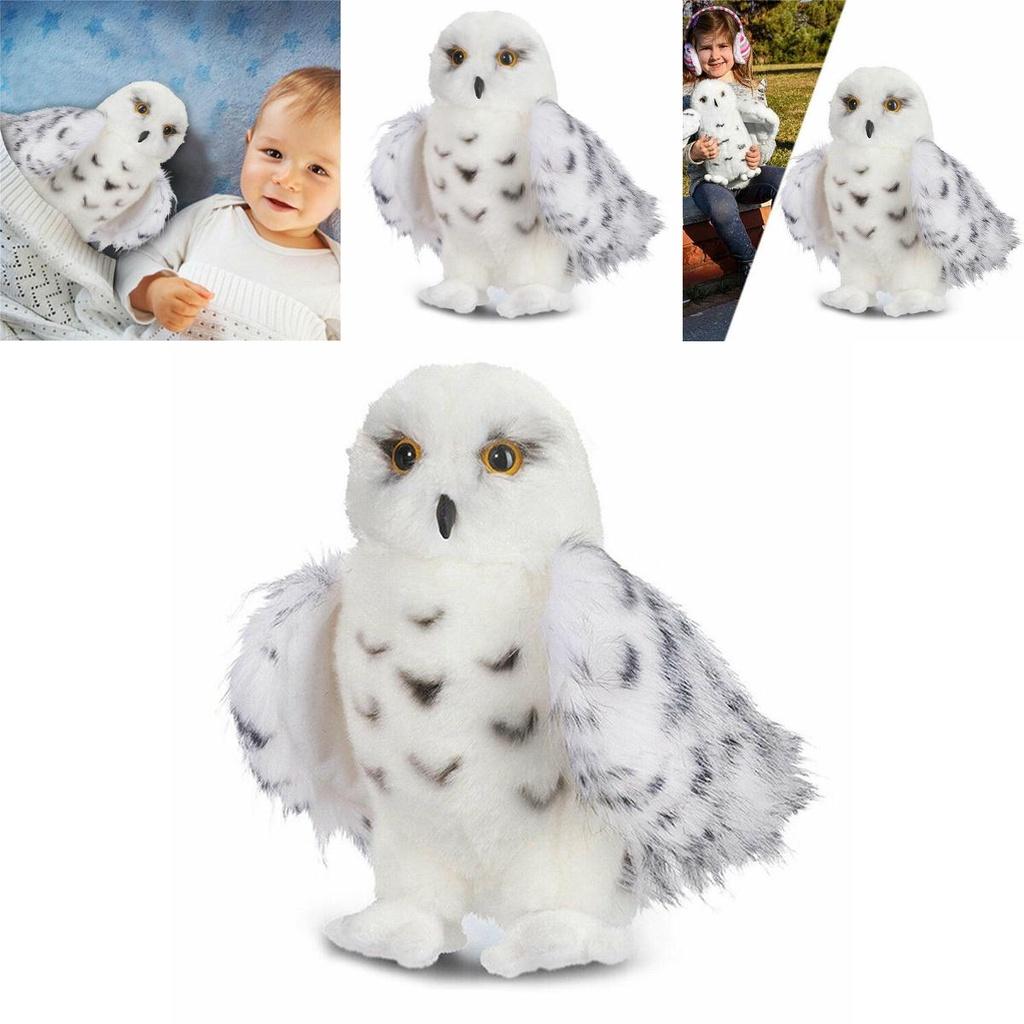 Adorable Wizard Snowy Owl Plush Toy Soft Stuffed Doll For Kids Christmas Gift