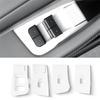 M63K-Car Window Glass Lift Switch Panel Cover Window Control Button Silicone Frame For Tesla Model Y Juniper 2025 LHD