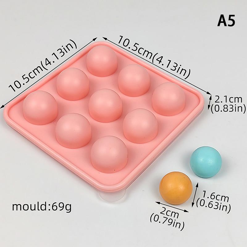 9/16/25/36 Gniazd Okrągłe Kulki Formy do Czekolady z Pokrywką Silikonowe Spożywcze Nieprzywierające Cukierki Ciasto Kostki Lodu Akcesoria do Pieczenia