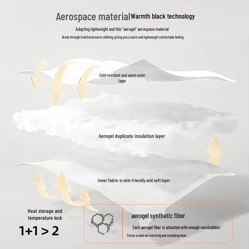 Aerogel Insulated Fleece Leggings: Men's & Women's Winter Cotton Pants with Triple-Layer Knee Protection.