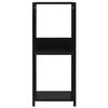 VidaXL Small Straight Bookshelf Black 33.5x39.6x79.7 Cm Chipboard