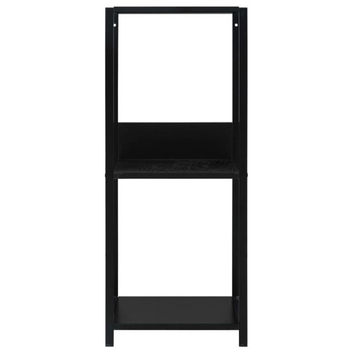VidaXL Small Straight Bookshelf Black 33.5x39.6x79.7 Cm Chipboard