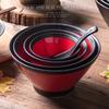Cheap Japanese Style Ceramic Ramen Noodle Bowls Disposable Food Grade Dinnerware Bowl Set