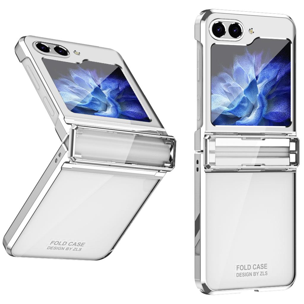 For Samsung Galaxy Z Flip6 5G/Z Flip5 5G Case Electroplating Hard PC Folding Phone Cover