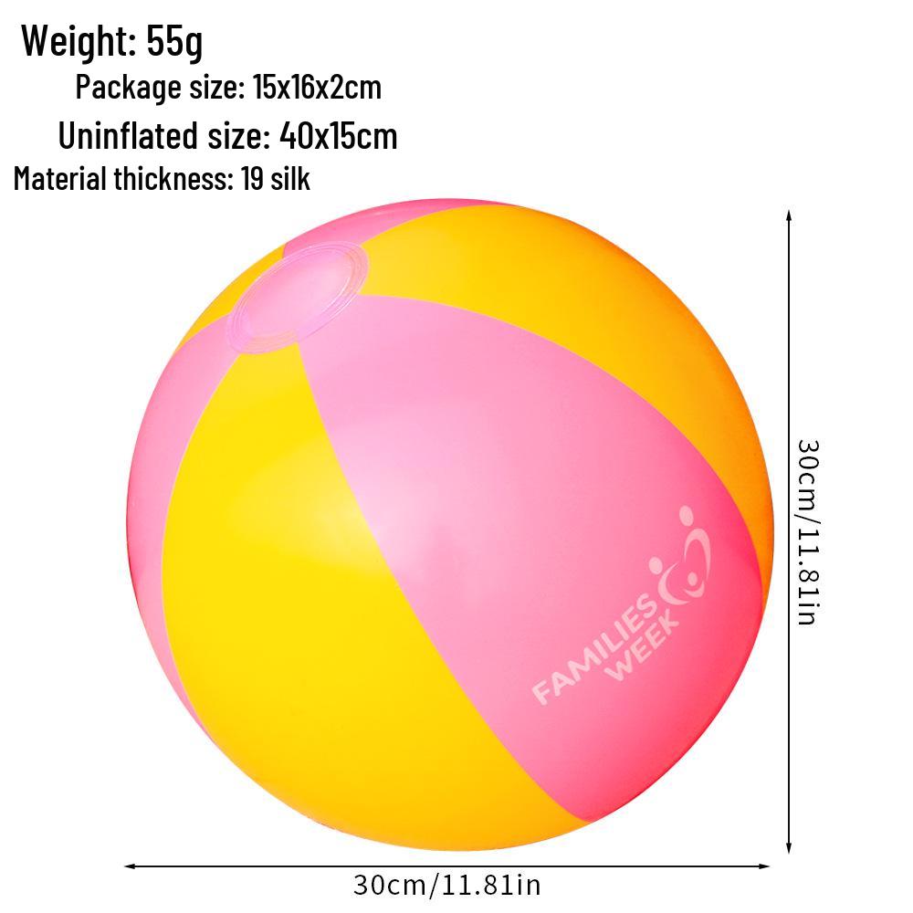 Transparent Glitter Sequin Inflatable Beach Ball - Cross-Border Advertising Balloon