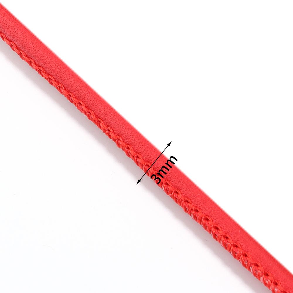 5 Yards 3mm Bunte Schafsleder Schnüre Runde Lederfaden Seil Für DIY Schmuckherstellung Halskette Armband Gürtel Zubehör