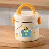 Sealed Thermos Bucket Large Capacity Thermal Lunch Container Cartoon Insulated Lunch Box  Picnic