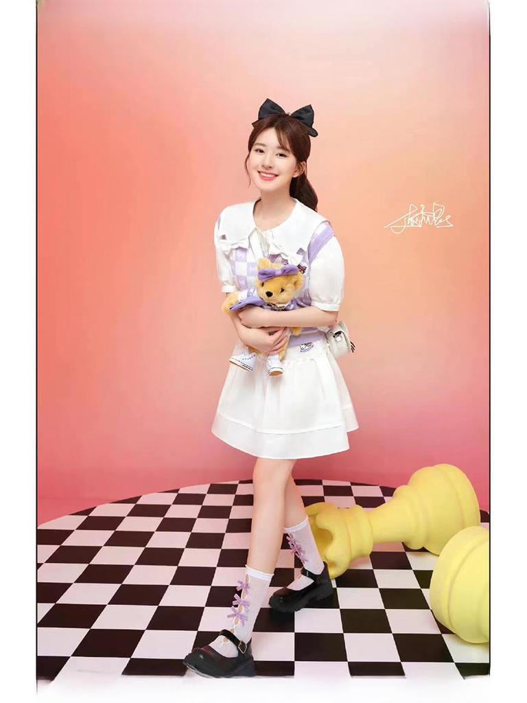 Zhao Lusi Style 3D Bow Hairpin: Cute Korean Headdress with Love Pearl, Pure Handmade