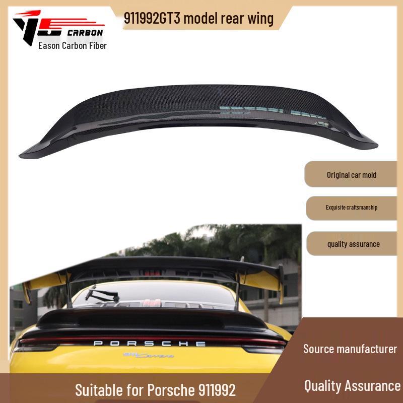 Fits Porsche 911/992 GT3 (2019+) Carbon Fiber Rear Wing & Spoiler