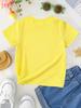 European Size Girl Gigi Told Me I Could Letter Print Fashionable Casual Versatile T-shirt