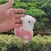 Alpaca Miniature Lovely Plush Toy Keychain For Kids Backpack Or Keyring Use
