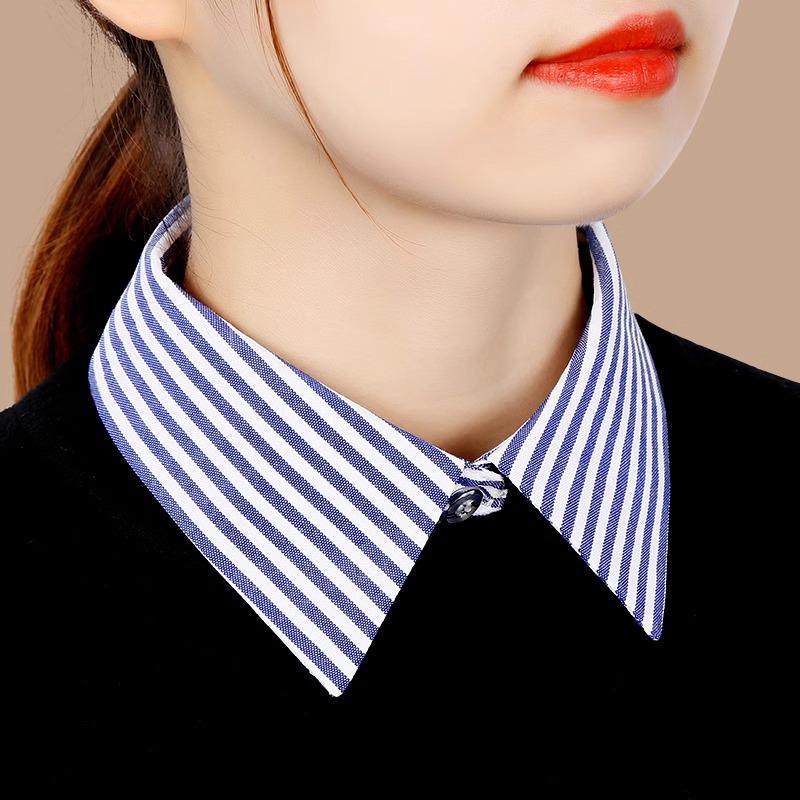 Children's Versatile Denim Dickey Faux Collar for Sweaters and Ladies - Multifunctional Pointed Collar Decoration