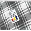 Men's Spring Plaid Youth Fashion Loose Stand Collar Long Sleeve Shirt