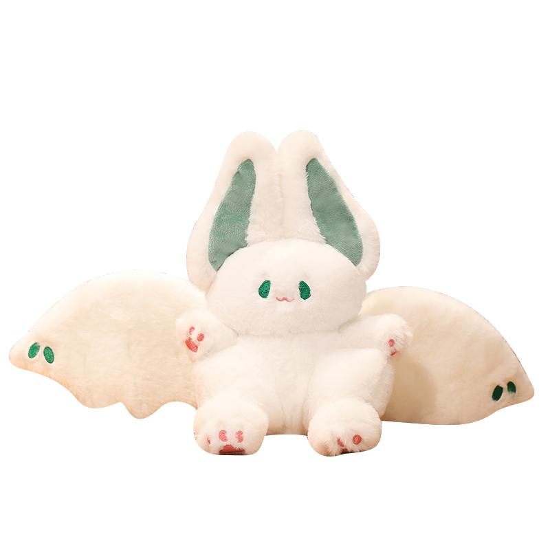 

Cute And Charming Bat Bunny Peluche Playthings Lovely Animal Creative Dolls Stuffed Gentle designed for Children Girls Birth Date Gifts 25cm зелёный