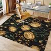 1PC Floral Pattern Golden Roses Extra Large Non-Slip Floor carpet, Office, family, bedroom, Studio - Large Area Rug Indoor Rugs, Vibrant Colors-W233