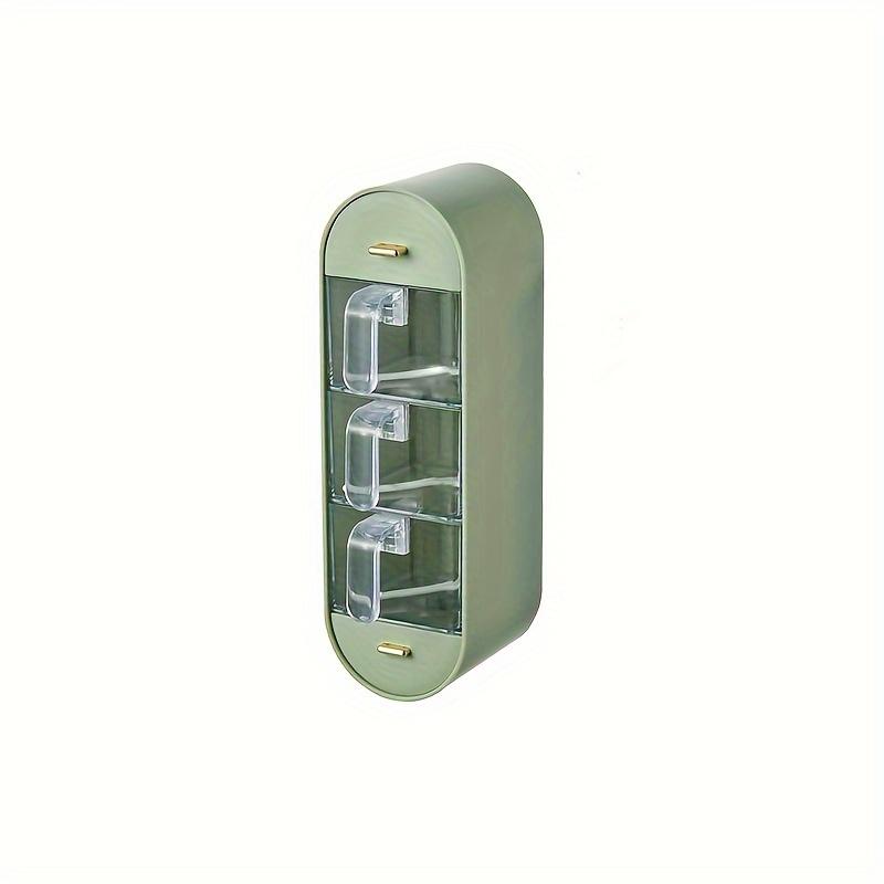 Combination Seasoning Box Five Partition Wall Mounted Spice Box Household No Punching Kitchen Seasoning Box