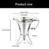 Stainless Steel Confectionery Funnel Dispenser with Precisions Nozzles for Chocolate,Sauces,Batter,and Pastry Work