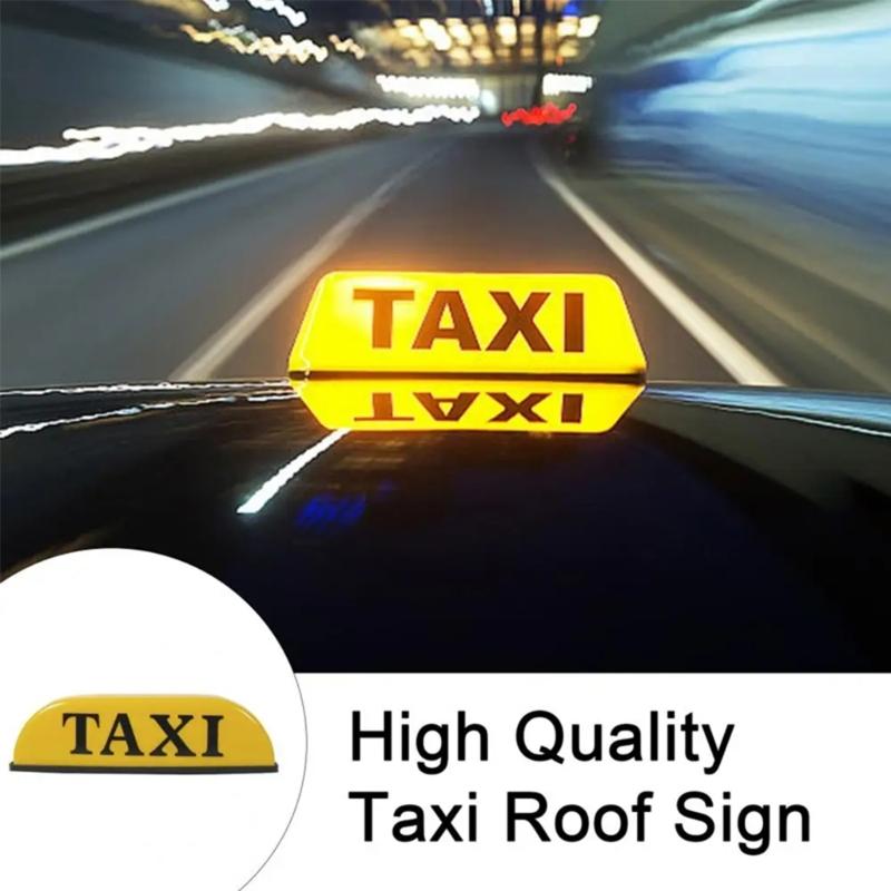 Magnetic Taxi Light Waterproof Taxi Roof Sign Taxi Cab Sign Lamp LED Taxi Board Light Sign Indicator Lamp Quick Install