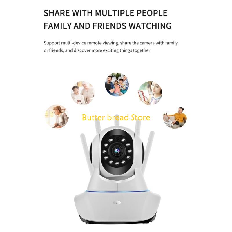 

W89C Indoor Security Camera Wireless Baby Monitor Support Night-Vision 2-Way Intercom Motion Detection and Real-time Alerts China Mainland