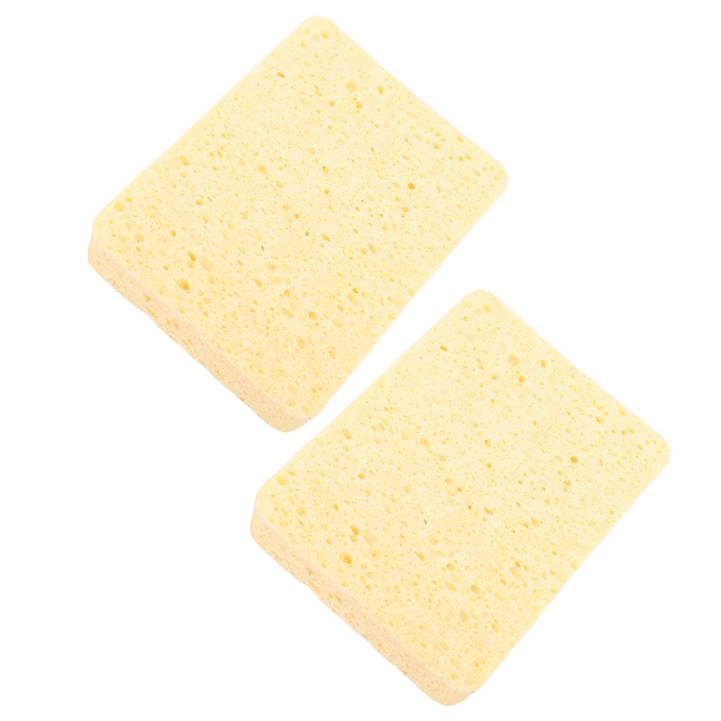 2Pcs Painting Sponge Rectangle Absorbent Sponge Set with Storage Box for Crafting Clning