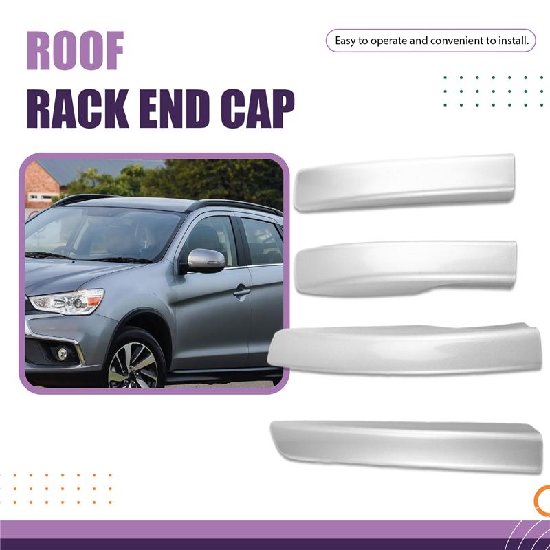 A58X-Car Roof Rack Rails Luggage Cover Silver Fit For Mitsubishi ASX RVR Outlander Sport 2011-