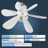 Dimmable 6 Blades Remote Control Retractable Fan with Light Modern Ceiling Fan Lights Celling Fan with Led Light