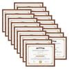 18 Packs 8.5x11 Multi Plastic Picture Frames Set with Plastic Cover Certificate Frames for Document Diploma Award Light Weight