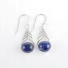 Sodalite Gemstone 925 Sterling Silver Jewelry Designer Earrings1.64" Women Gift CE-1-20