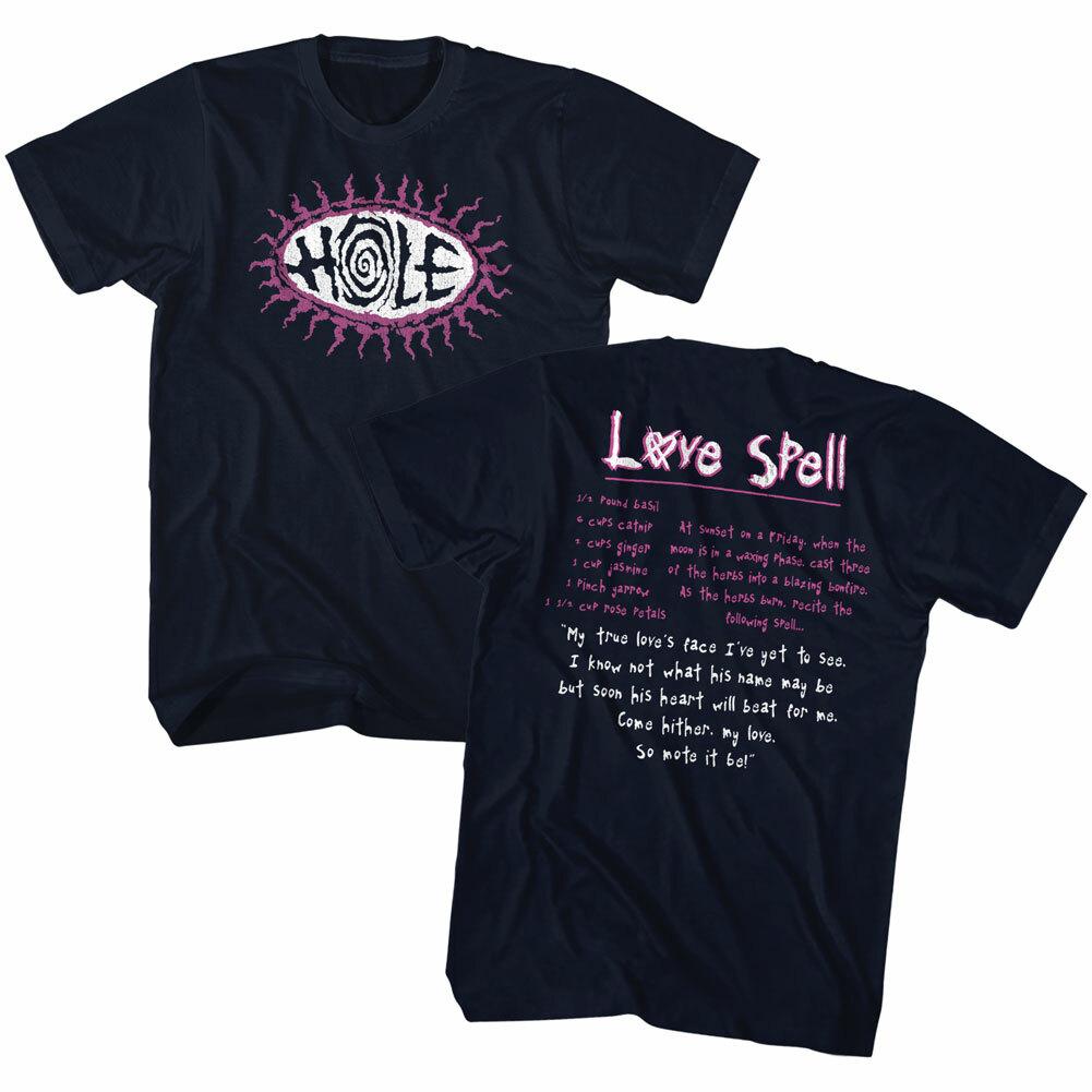 Hole Love Spell Lyrics Men s T Shirt Courtney Love Grunge Rock Band Music Merch Unisex T-Shirt XXL