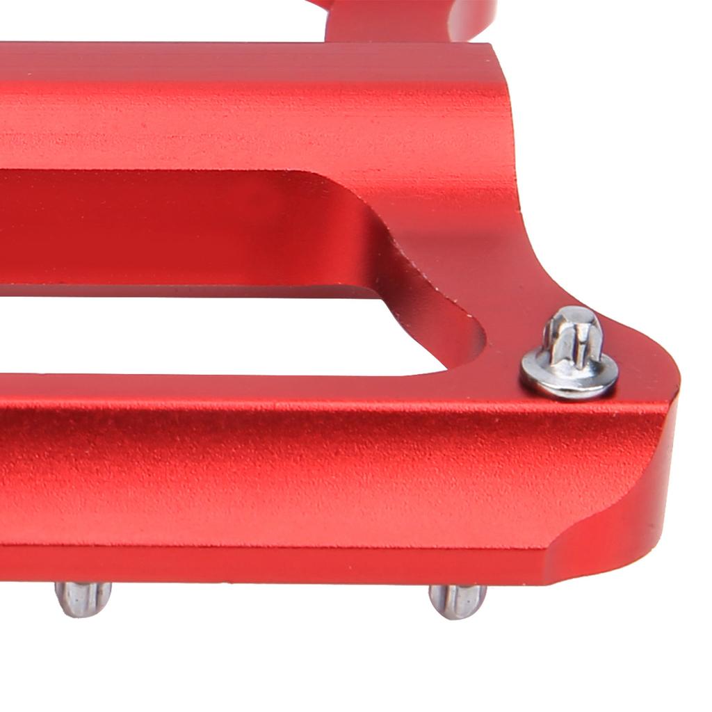 Road Bike   Flat Pedal Aluminum Alloy Non-Slip   Pedal Bike Accessory(Red )