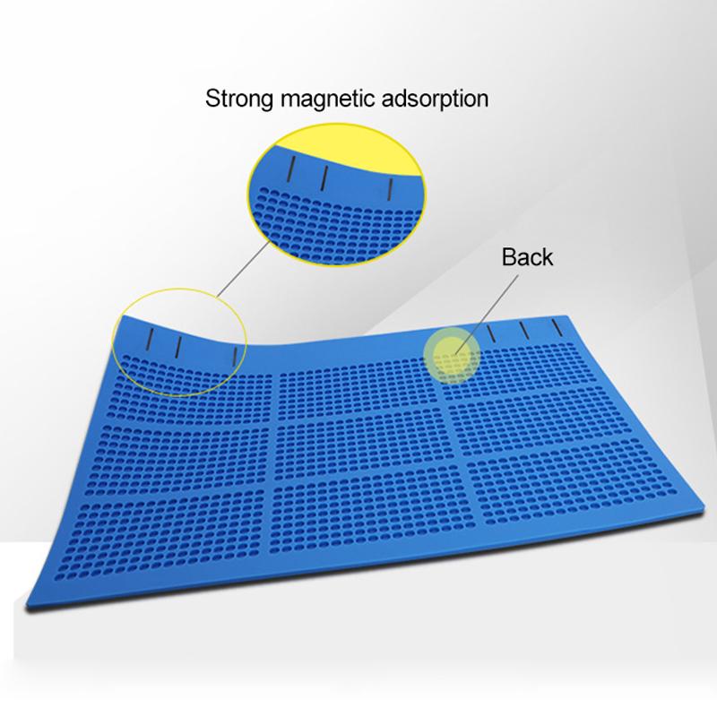 Heat-resistant Magnetic Silicone Mat Heat Gun BGA Welding Insulation Repair Pad for Soldering Station Rework Platform