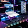 Heavy-duty silver foldable laptop stand, suitable for both home and office use, laptop stand with ventilation for the standpipe
