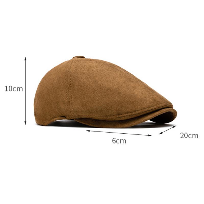 Autumn Winter Berets Men Women Suede Solid Color Cap Octagonal Cap British Newsboy Cap Painter Forward Cap
