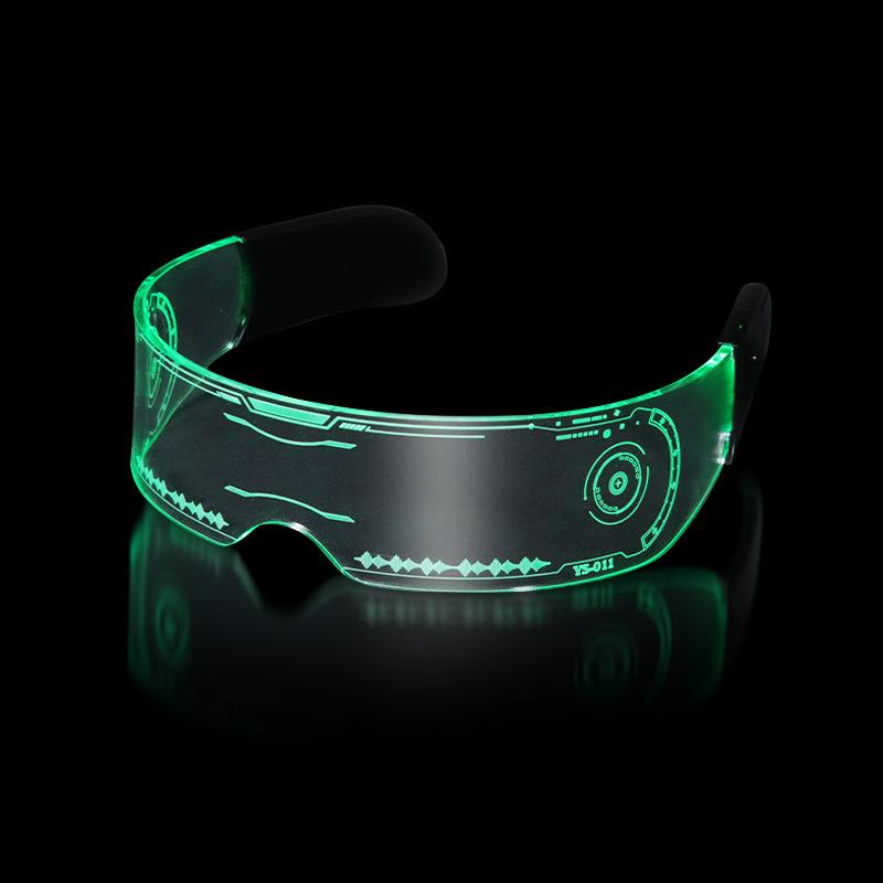 

LED Cyberpunk Futuristic Colorful Goggles, Technological Luminous Glasses, Popular for Photos and Disco Parties Colorful1