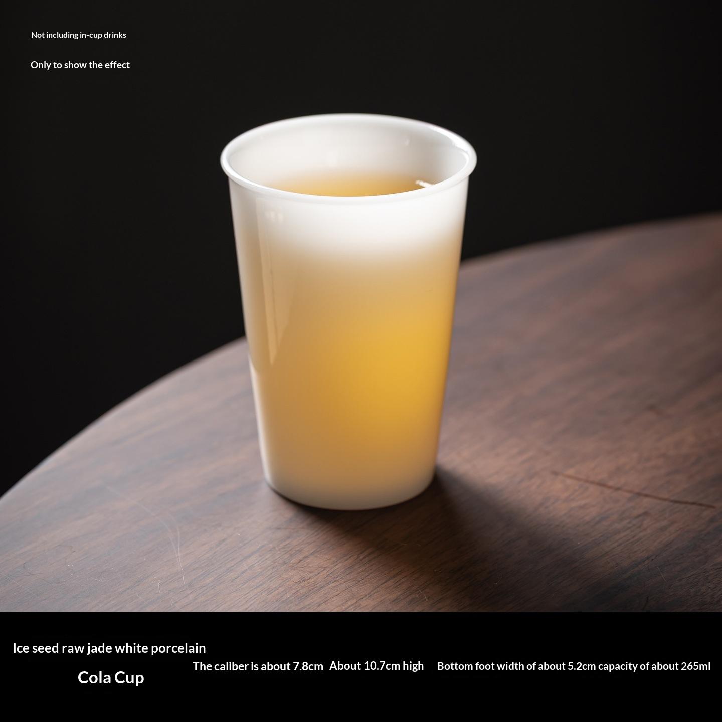 

Ice Jade Water Cup Teacup Large Mug Single Cup for The Master Tea Tasting Cup 201-300ml