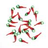 10-20ks Červené chilli skleněné korálky přívěsky Paprika skleněné přívěsky Pro výrobu šperků DIY Náhrdelník Náušnice Klíčenka Příslušenství